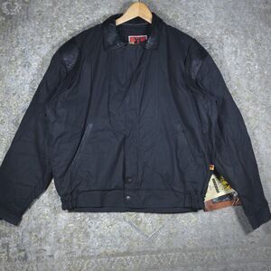 Vintage NWT Kakadu Traders Australia Waxed Oilskin Bomber Jacket Men's Small